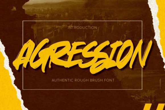 Agression Display Font for High-Impact Campaign Visuals