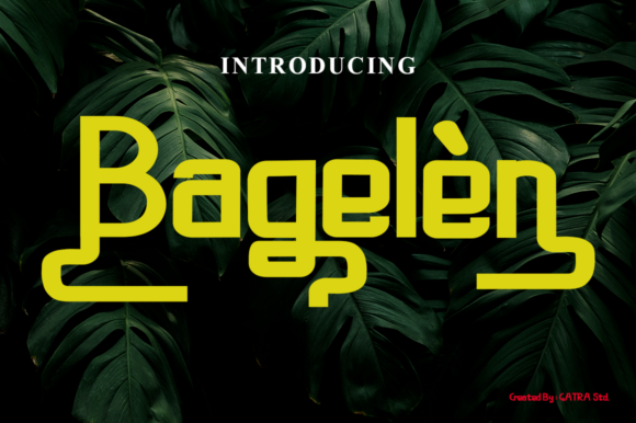 Bagelen: A Modern Display Font for Small Business Branding