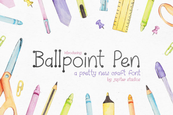 Ballpoint Pen: A Playful Display Font