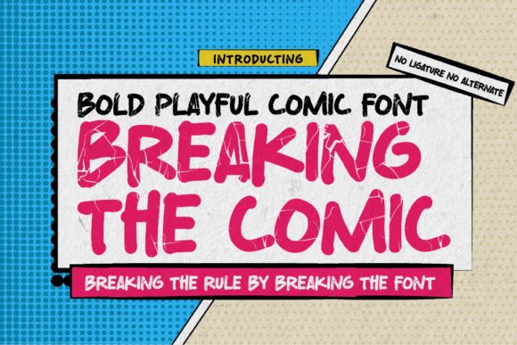 Breaking the Comic: A Bold Font for Creative Design