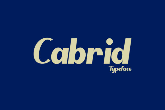 Cabrid: A Bold Display Font for Modern Web Design