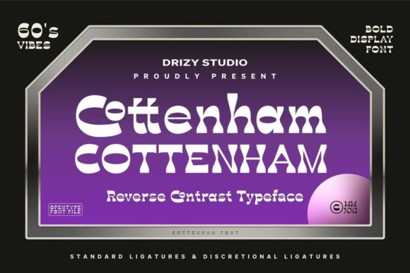 Cottenham: A Futuristic Font for Creative Projects