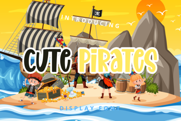 Cute Pirates: A Playful Display Font for Handmade Charm