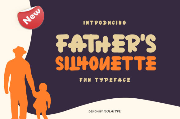 Father’s Silhouette Font for Business