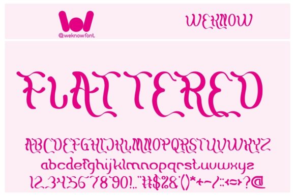 Flattered: A Bold, Stylish Display Font