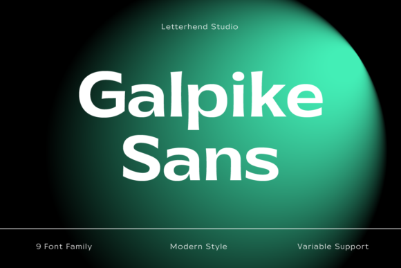 Galpike Sans: A Bold Display Font for Digital Branding
