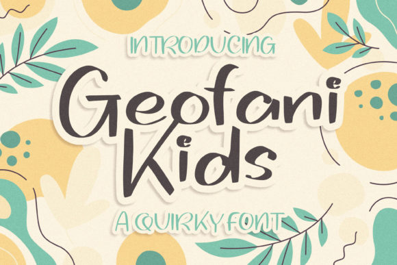 Geofani Kids Font for Web Design