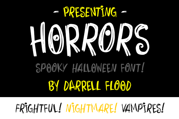 Horrors: A Bold Display Font for Digital Brand Impact