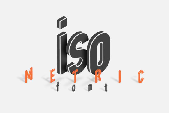Isometric Font for Creative Projects