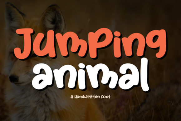 Jumping Animal Font for Business