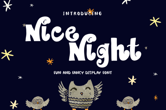 Nice Night Font for Elegant Design