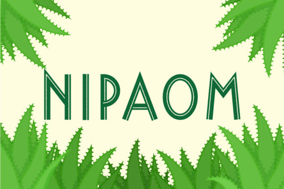 Nipaom: A Bold Display Font for Creative Campaigns