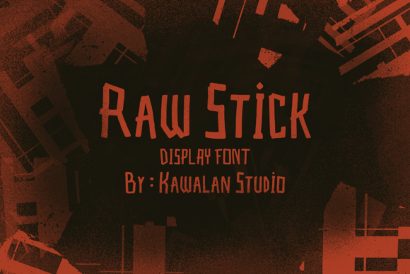 Raw Stick: A Display Font That Screams Halloween—Without Saying a Word