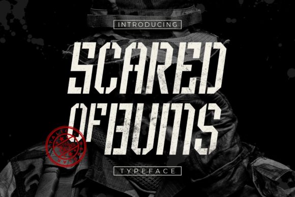 Scared of Bums: A Bold Display Font for Handmade Brands