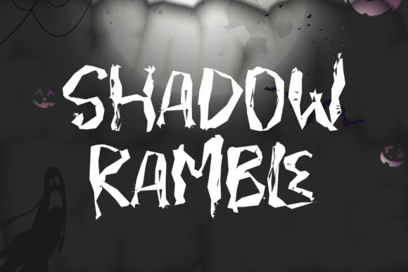 Shadow Ramble: A Creepy-Cool Display Font That Elevates Small Business Branding