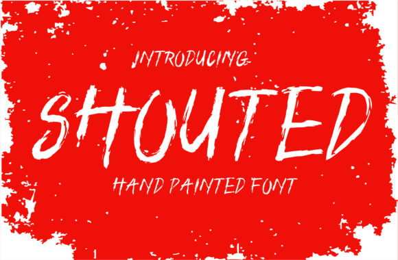 Shouted: A Display Font with Urban Grit and Editorial Charm
