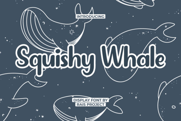 Squishy Whale Font for Creative Projects