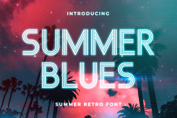 Summer Blues: A Retro Display Font That Actually Works