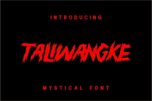 Taliwangke: A Dark Display Font for Bold Branding