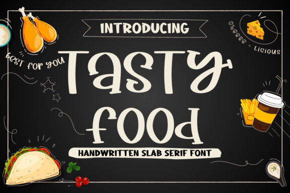 Tasty Food Font: A Playful Display Typeface for Campaign Visuals