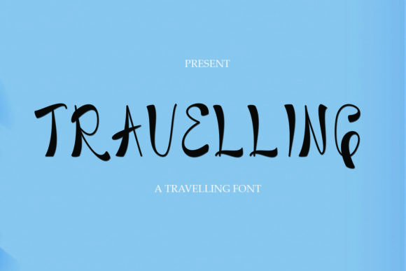 Travelling Font: A Chic Display Typeface for Joyful Branding